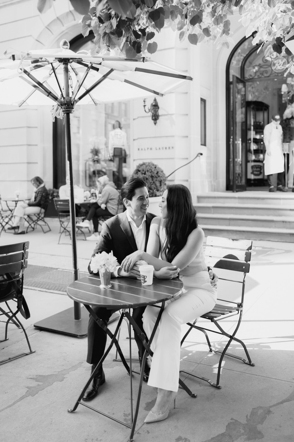 Larisa Shorina Photography New York Paris France Italy Destination Chic Modern Luxury Wedding Upper East Side Engagement -42