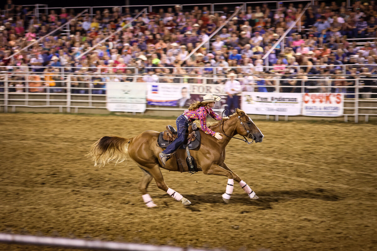 Relay for Life Rodeo girl barrel racing
