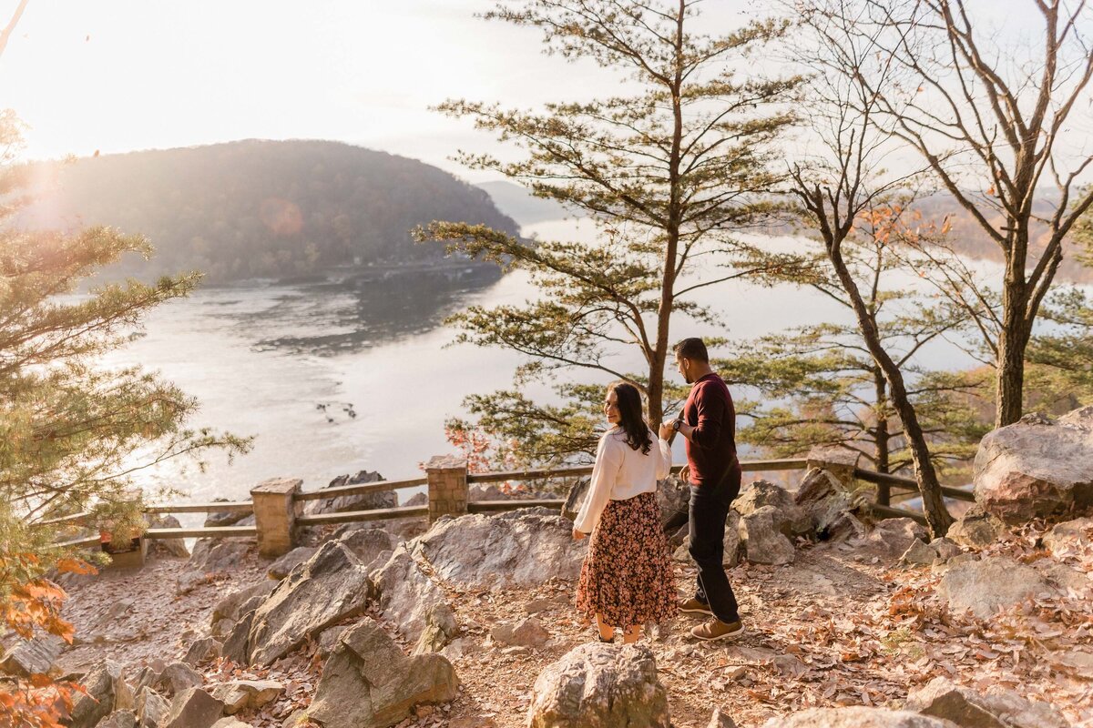 fall engagement session in marietta pa