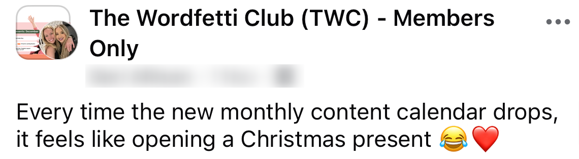 testimonial-twc-geri-allison-monthly-content-calendar-drops-feels-like-opening-a-christmas-present-1-nov-2024-blurred