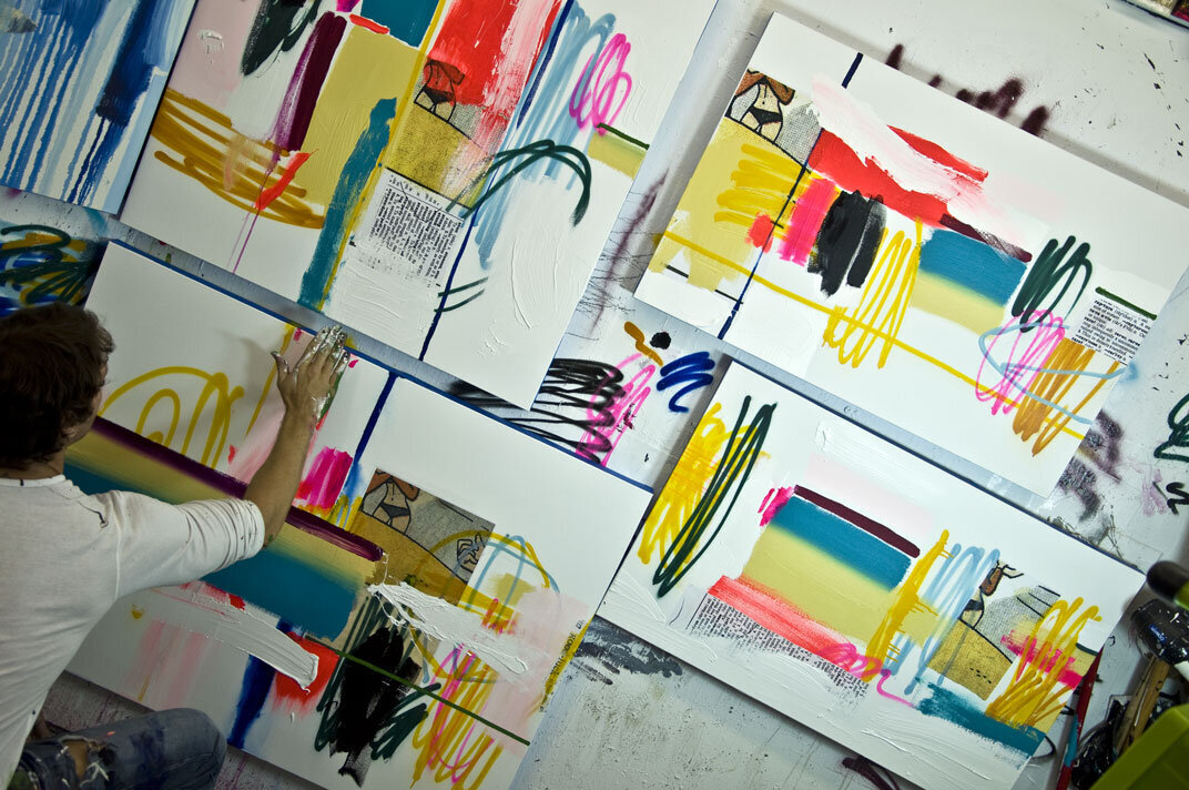 Brent Ray Fraser  Paints The Fifth Season in Silo 2010 - 09