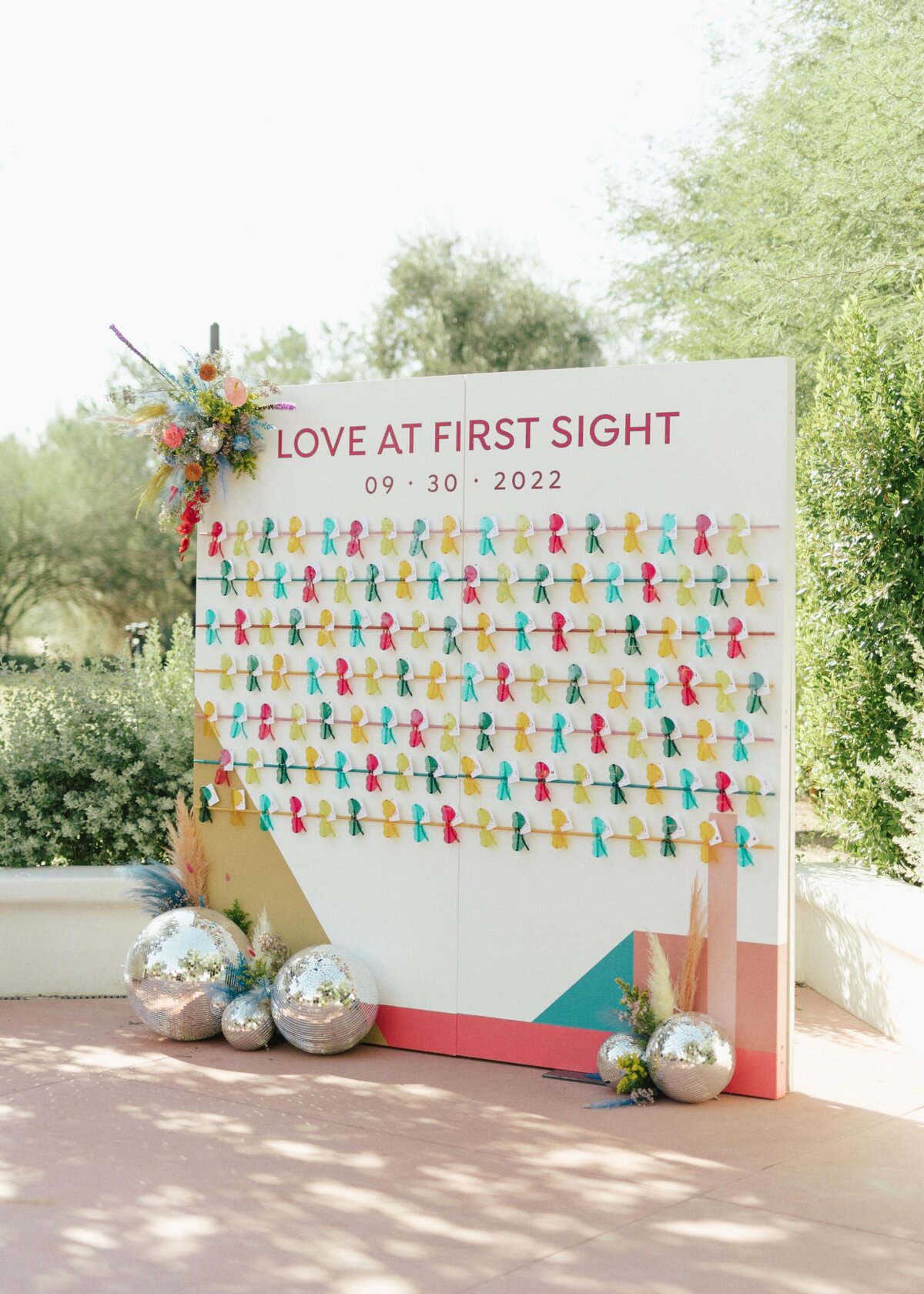 colorful-modern-wedding-seating-display