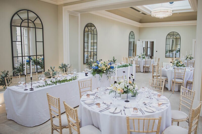 Dressed wedding room