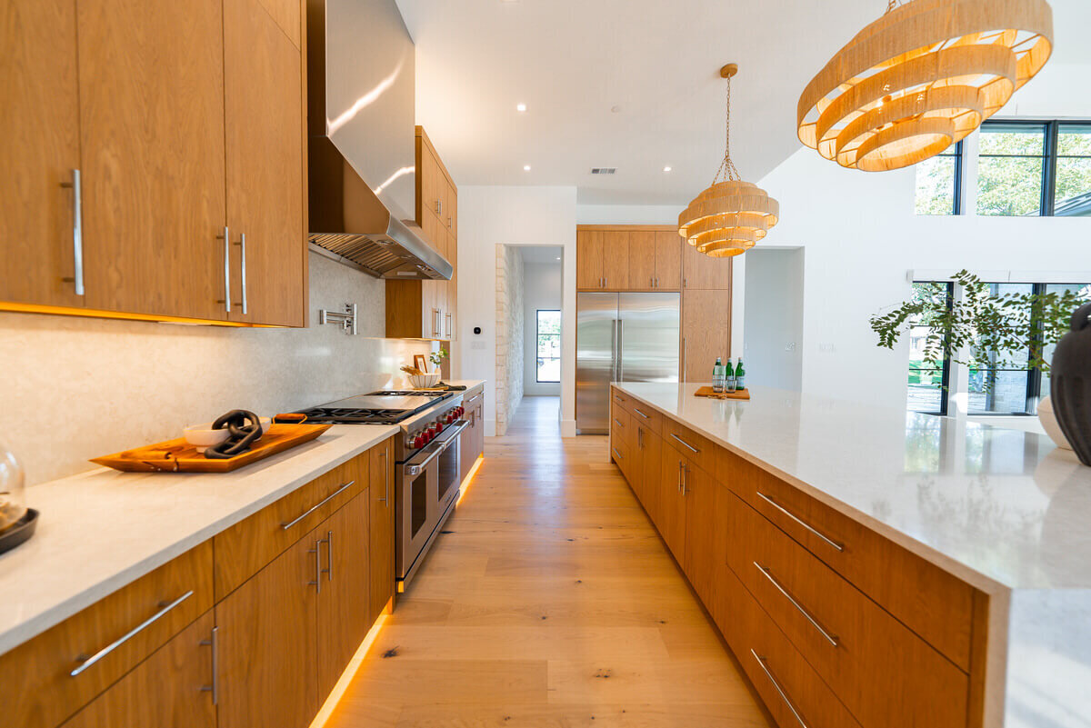 Warm and inviting luxury custom kitchen design