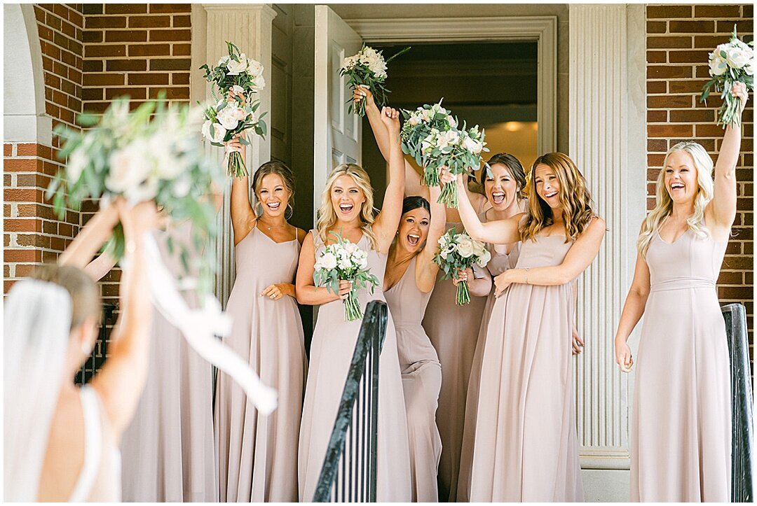 bridesmaids celebrating Atlanta Wedding Photographer