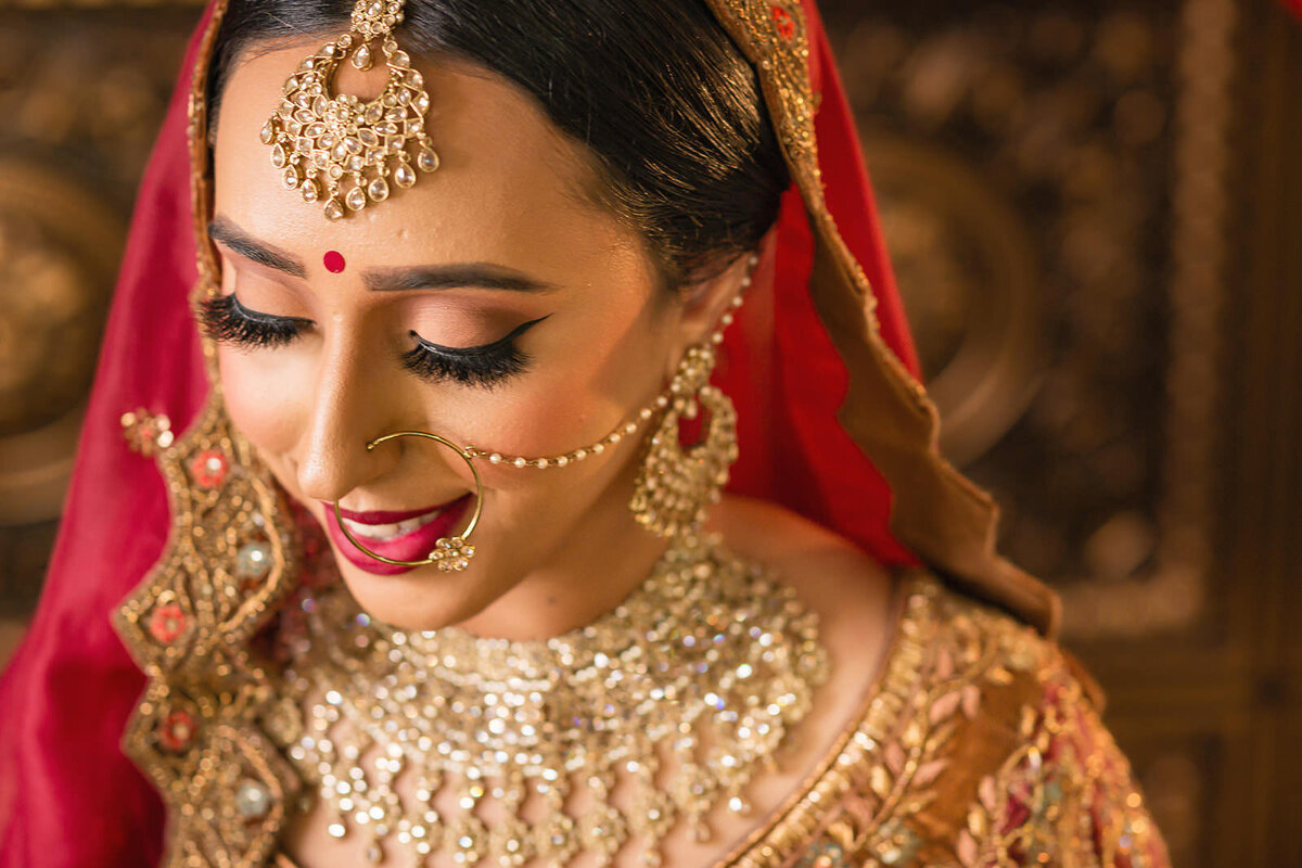 toronto indian bridal portrait