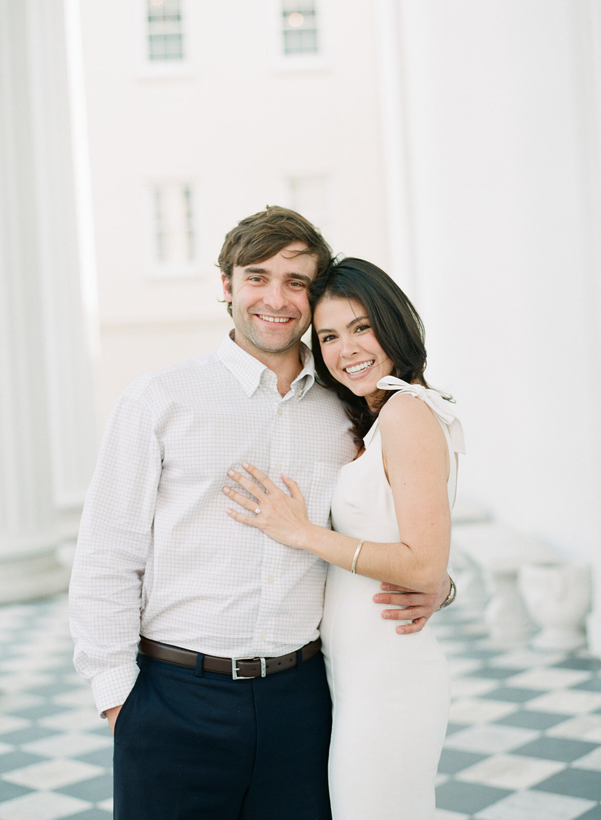 FILM_downtown_charleston_engagement_checkerboard_floor_white_dress_outdoor_wedding_photographer_kailee_dimeglio_photography-28_websize