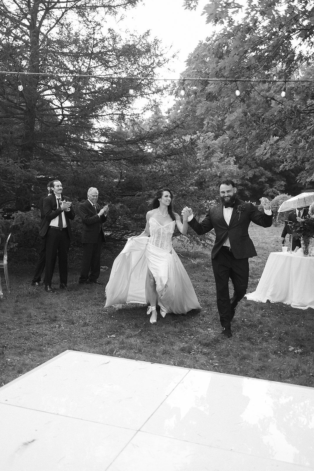 candid-wedding-grand-entrance-michigan-