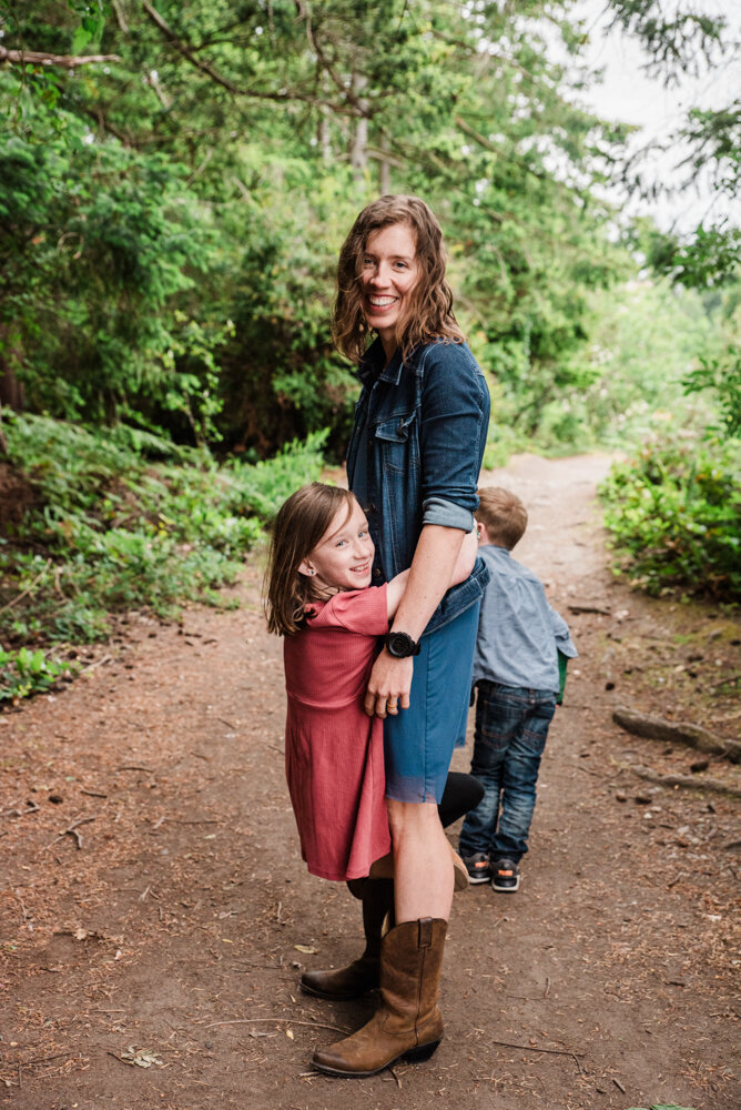 Family photo outfits denim dress