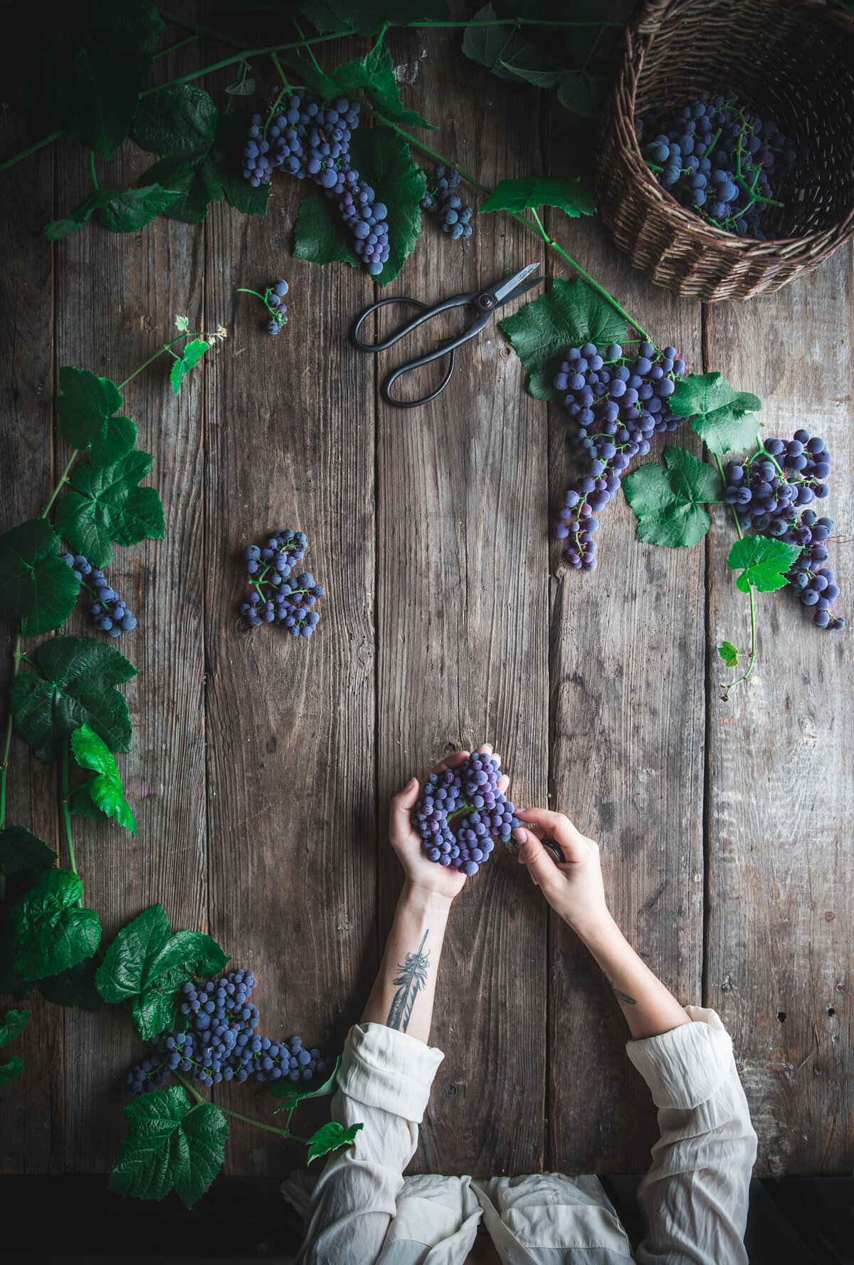 Grape and Almond Tart by Eva Kosmas Flores