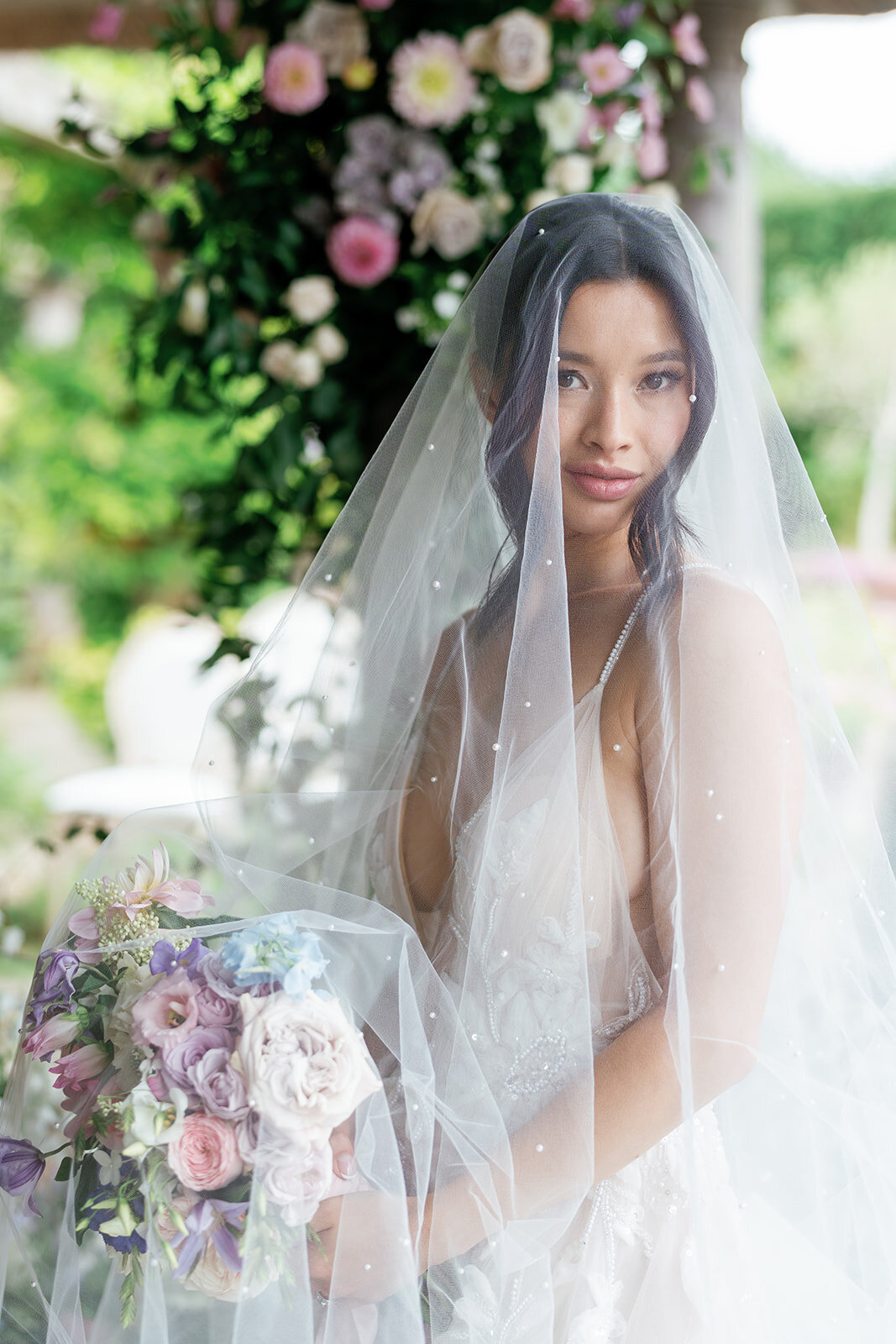 Bridal portraits at Euridge Manor