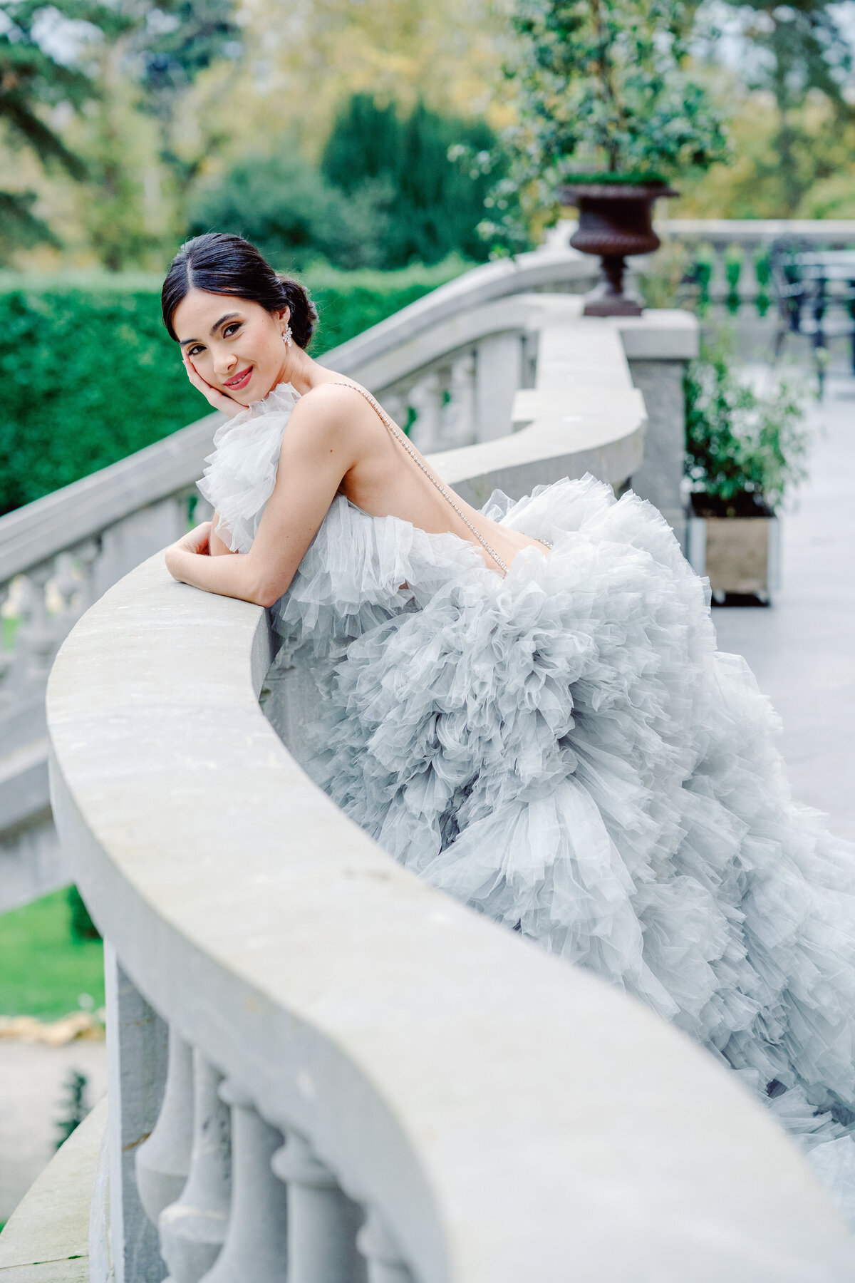 Bridal session at Château Bouffémont photographed by Lake Como Wedding photographer