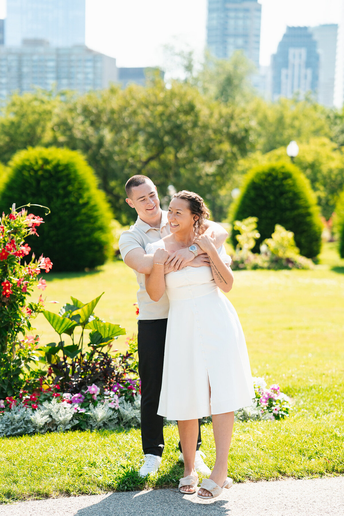 Beacon Hill engagement session in Boston featuring authentic, candid moments of the couple.