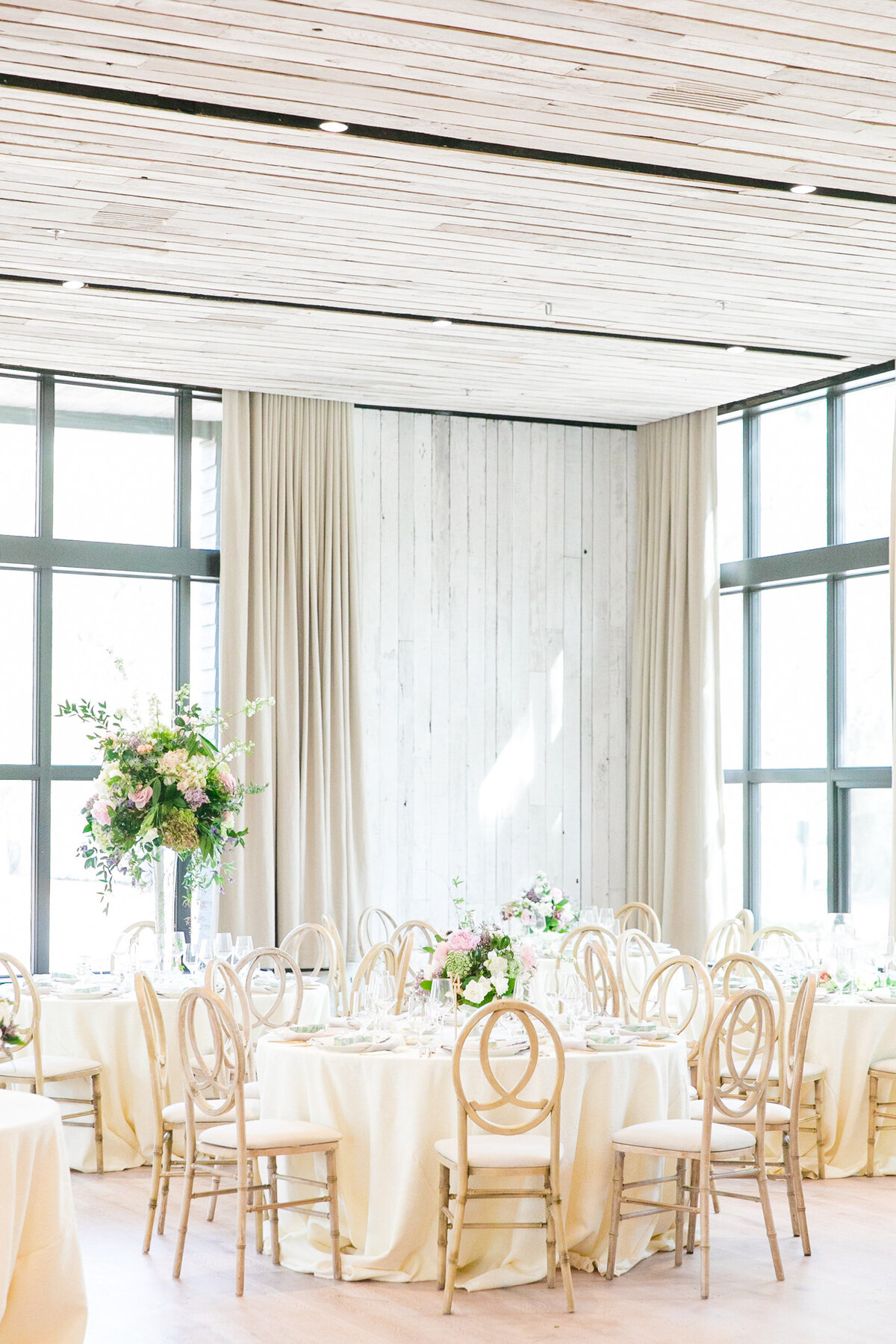 indoor reception for a middleton place wedding