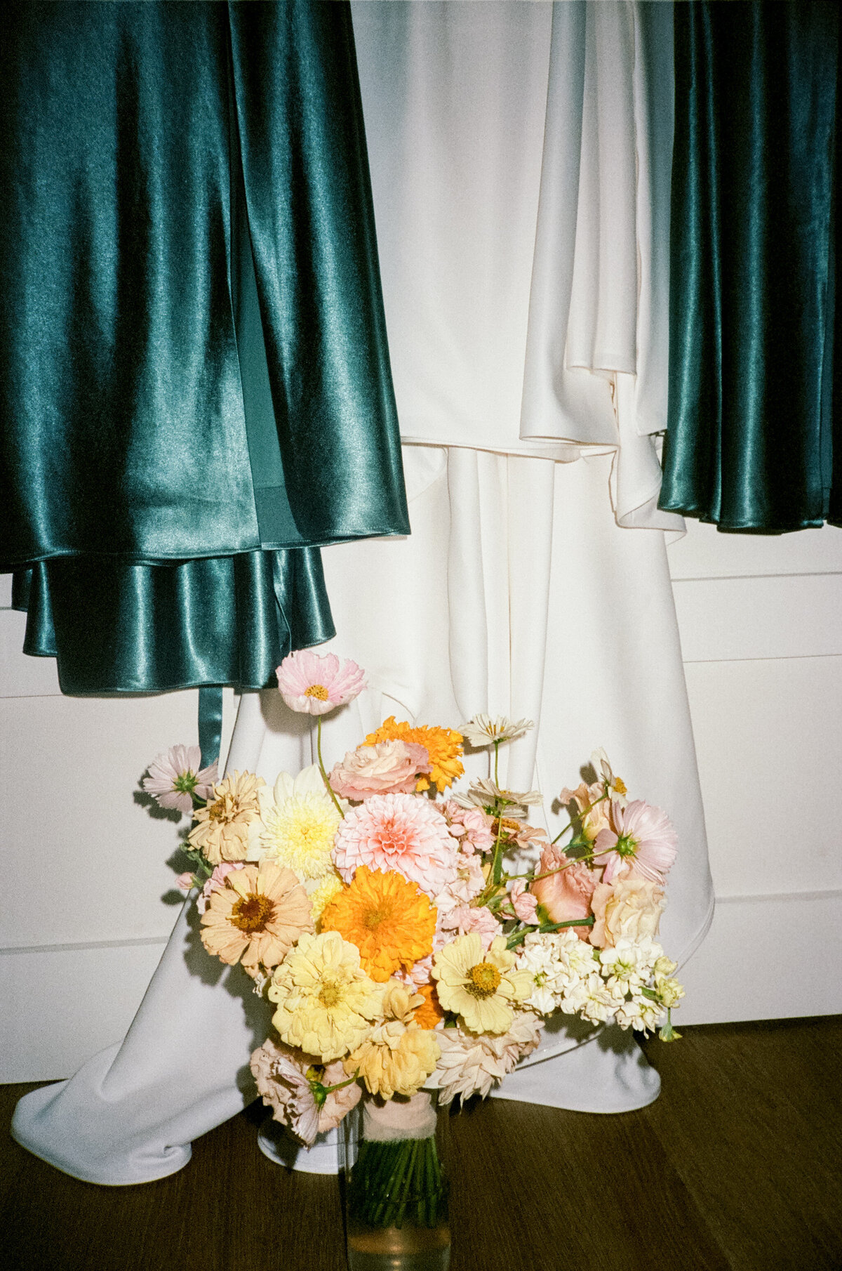 wedding dress on film