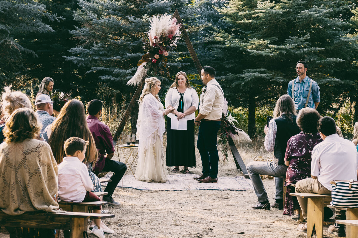 Bohemian Wedding Ceremony captured by 4Karma Studio. Wedding photographer in San Francisco