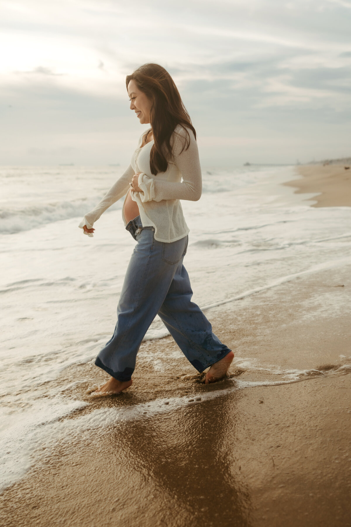 LA Beach Maternity Photography 76