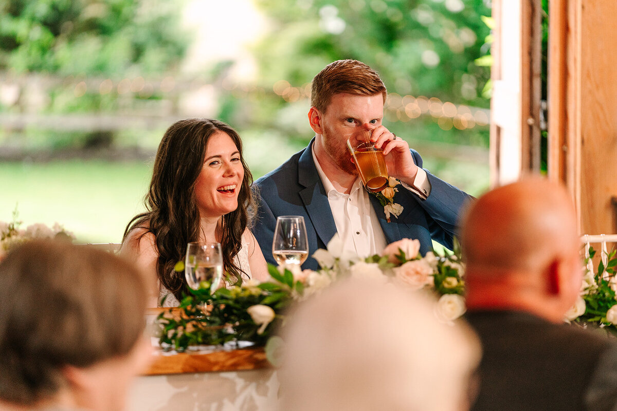 Wedding reception at Craven Farm Snohomish Joanna Monger Photography