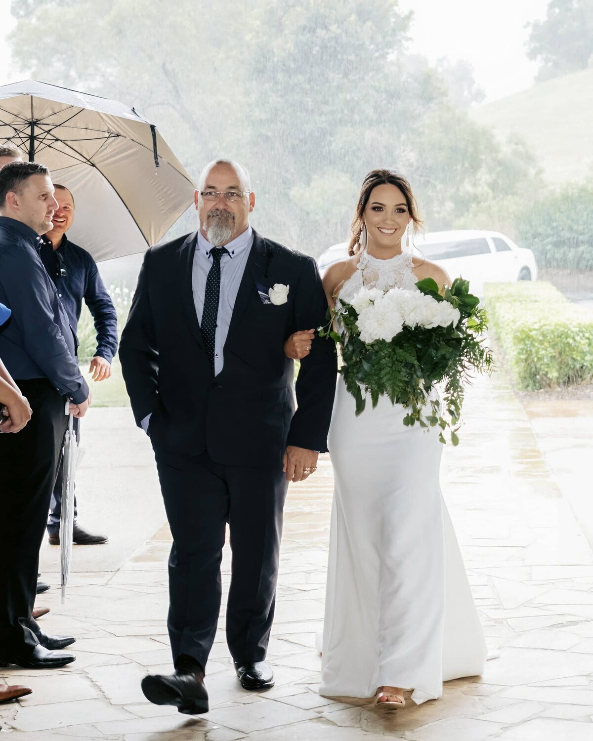 Wedding ceremony at the Arbour in Sirromet Winery