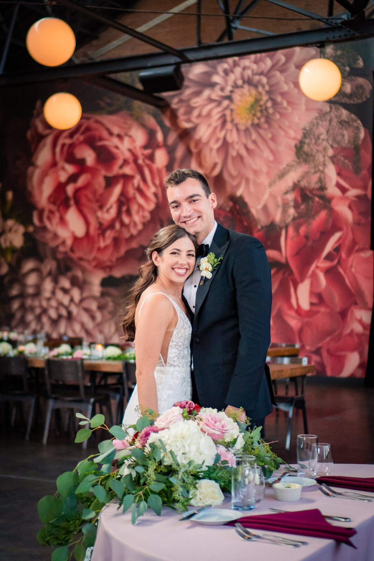 Bride and Groom at City Hall Chicago