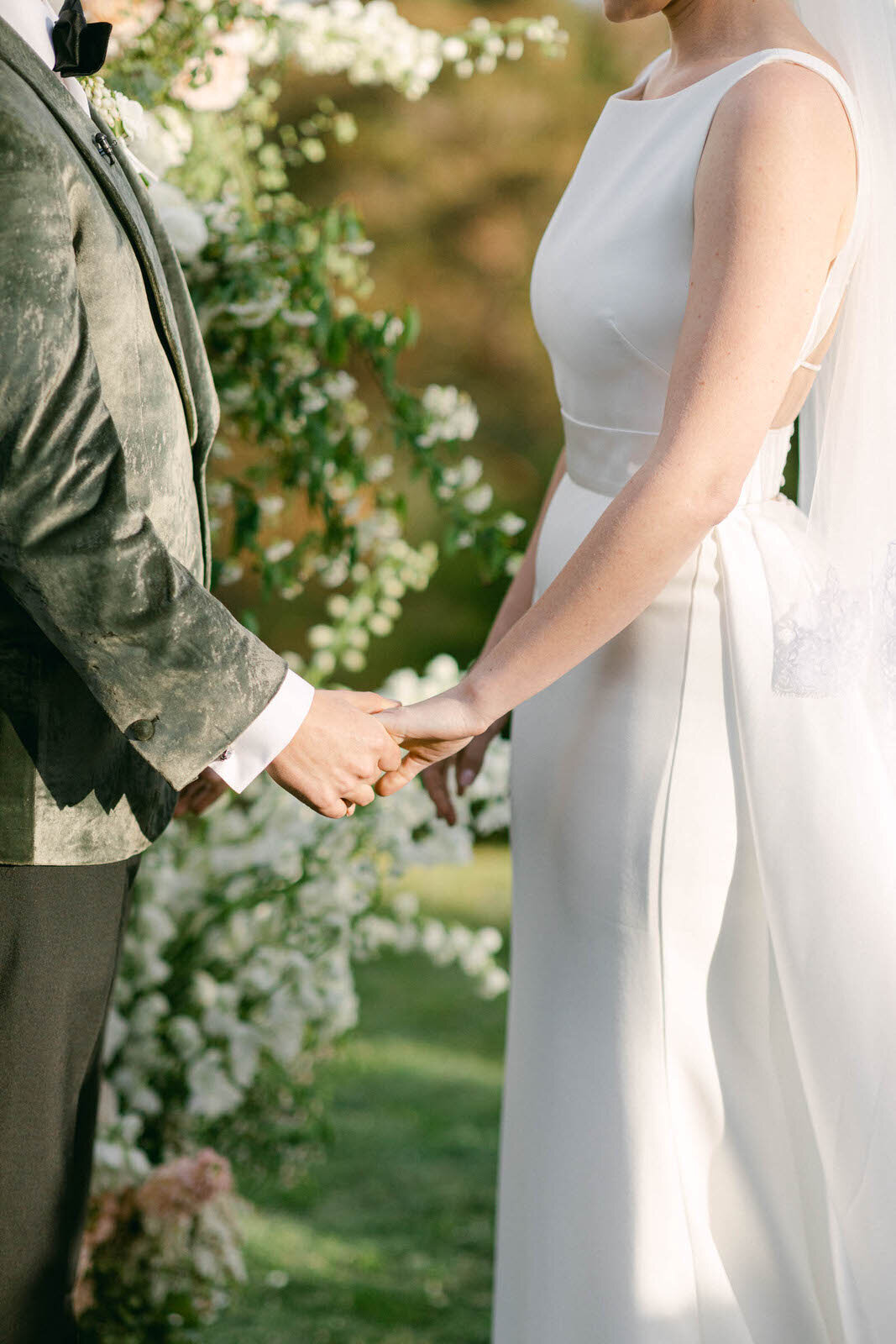 groom and bride during wedding ceremony