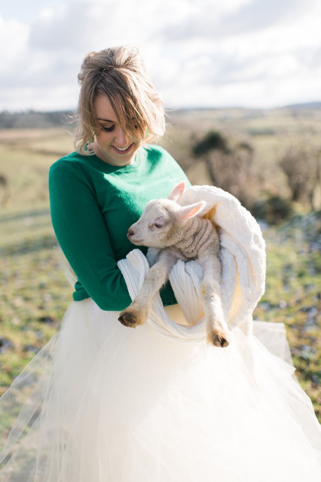 Kate-Murtaugh-Events-Ireland-destination-wedding-planner-Irish-elopement-getting-Cliffs-of-Moher-countryside-farm-lamb
