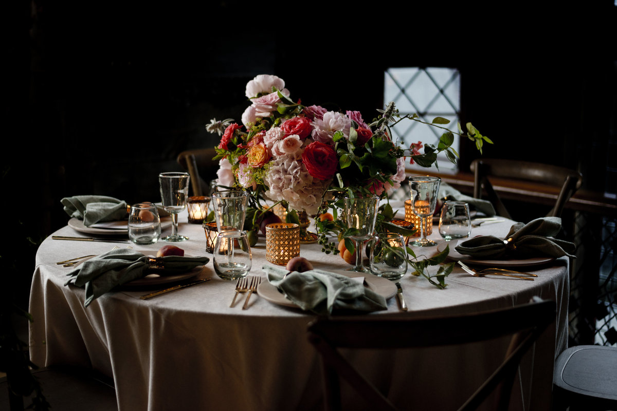 Tropical Wedding Flowers at Clay Theatre by Erin Tetterton Photography