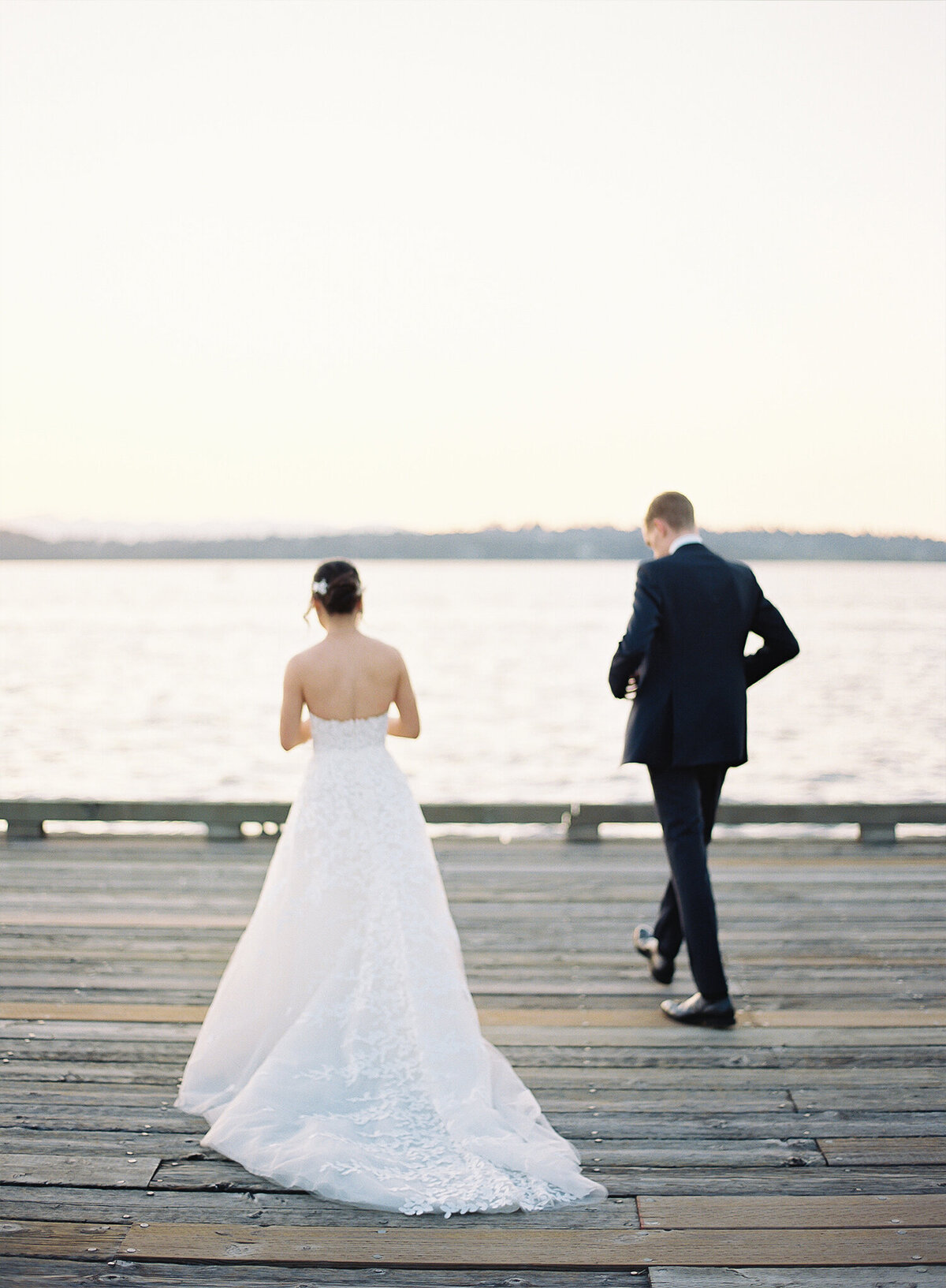 Woodmark Hotel Wedding Photographer, Wirkland - Seattle Waterfront Wedding - Film Photographer - Light and Airy - 47