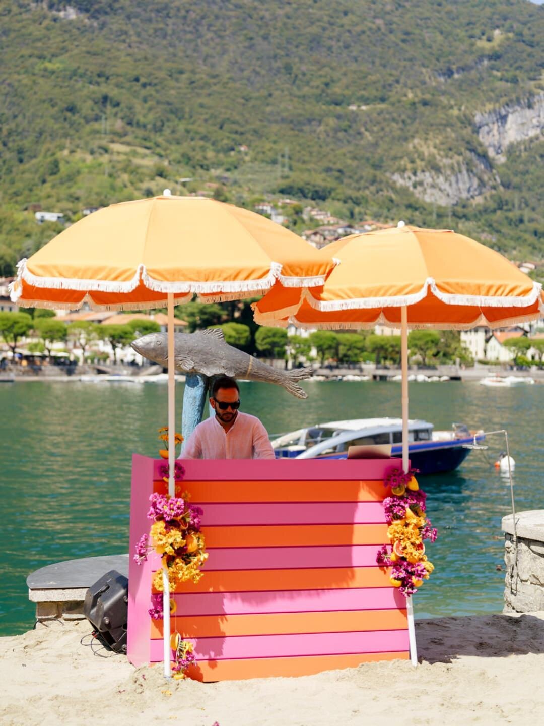 Lake Como Wedding Beach Party at @lidodilenno Alejandra Poupel26