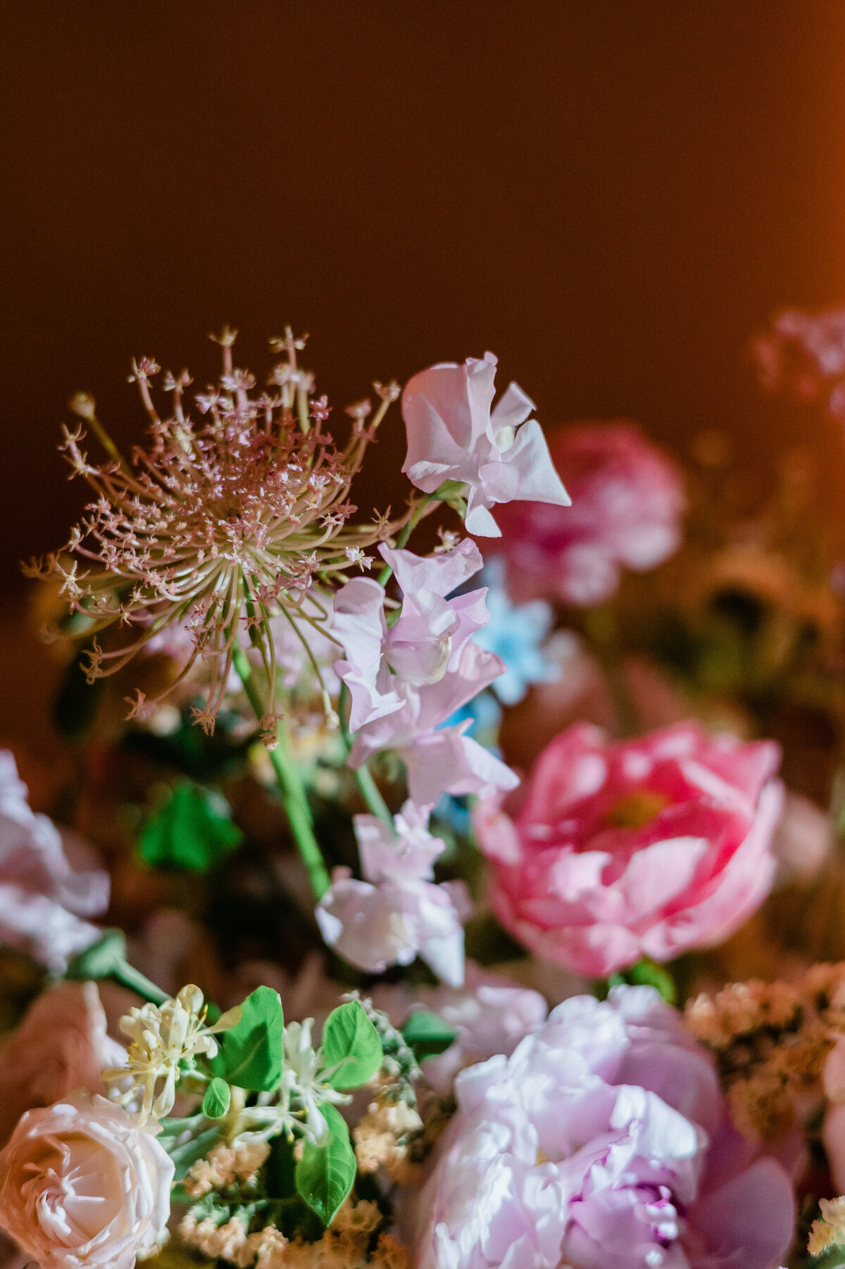 Close up of a beautiful pink floral arangement