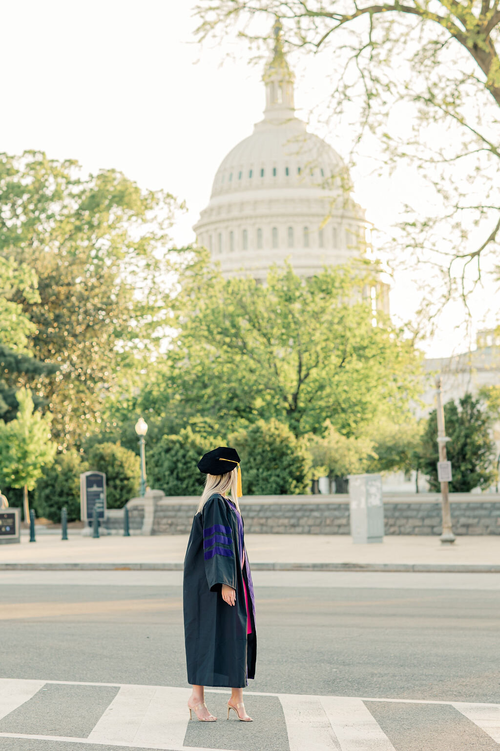 Georgetown University Graduation Photos | Adela Antal Photography | Capitol Building