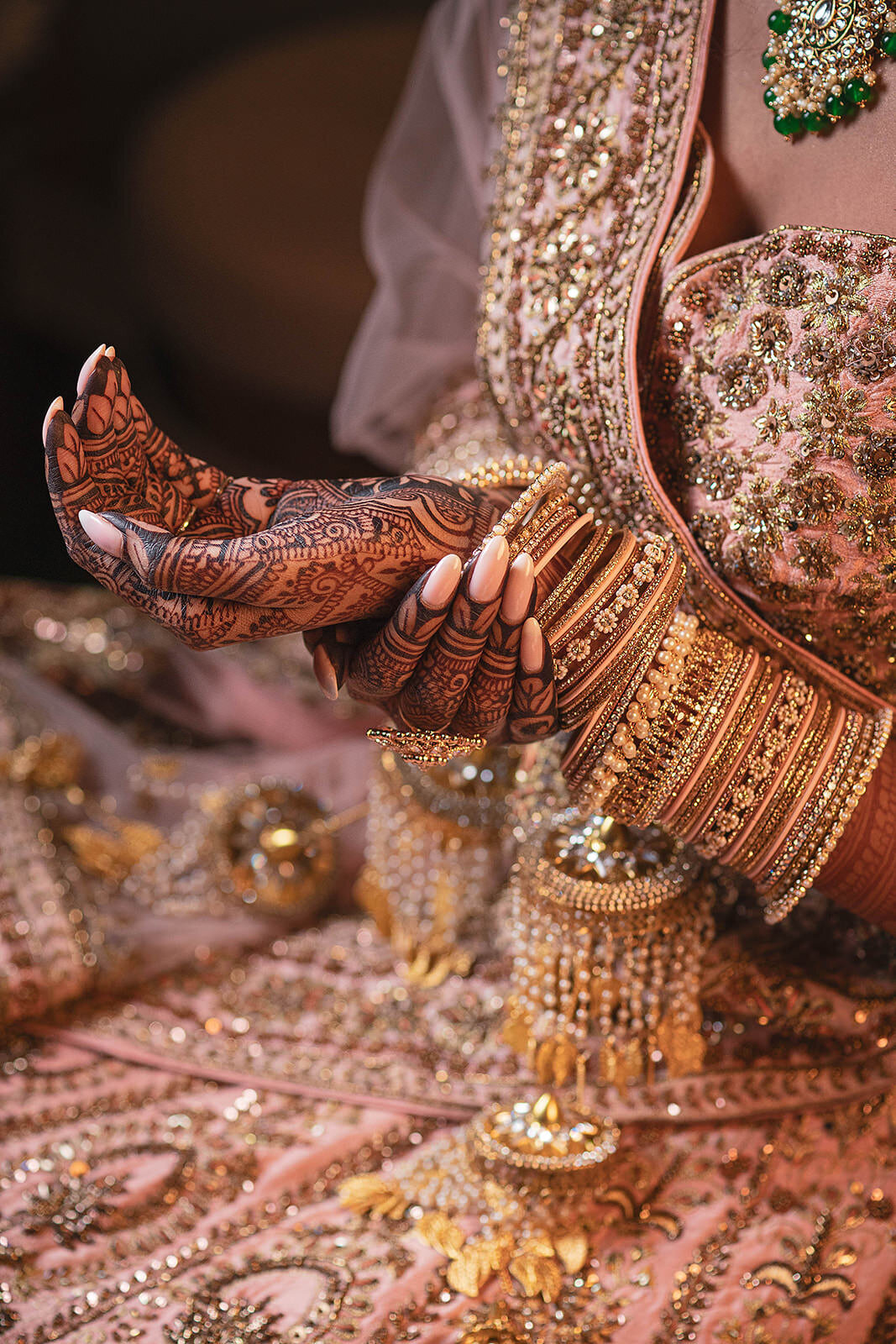 stunning indian wedding bridal portraits