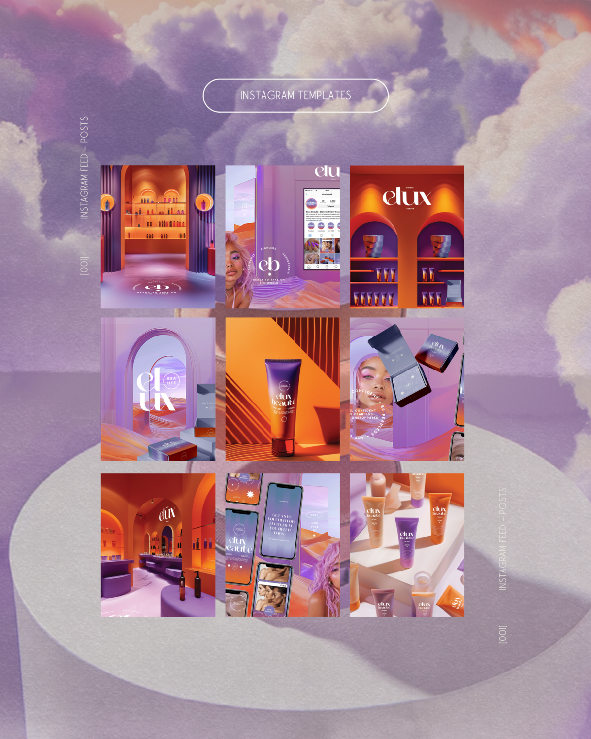 9 instagram posts design showcase