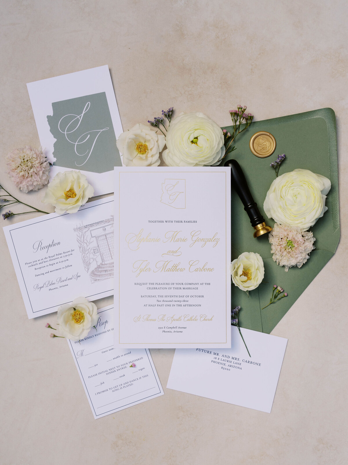 royal_palms_wedding_invitations_arizona_venue_illustration