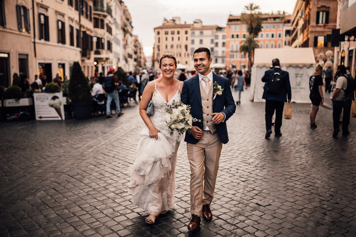 James & Paige's Wedding at Settimo Restaurant in Rome-65