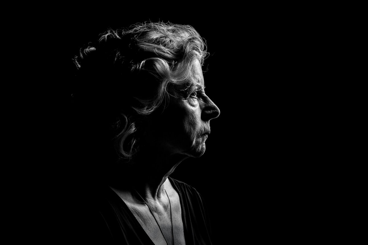 portret zwart wit