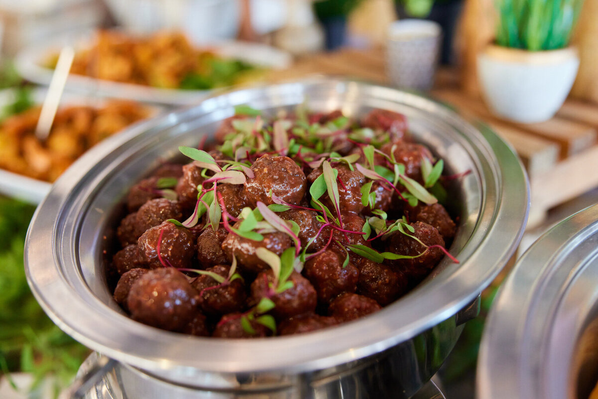 caterer for corporate event Dallas TX - meatballs