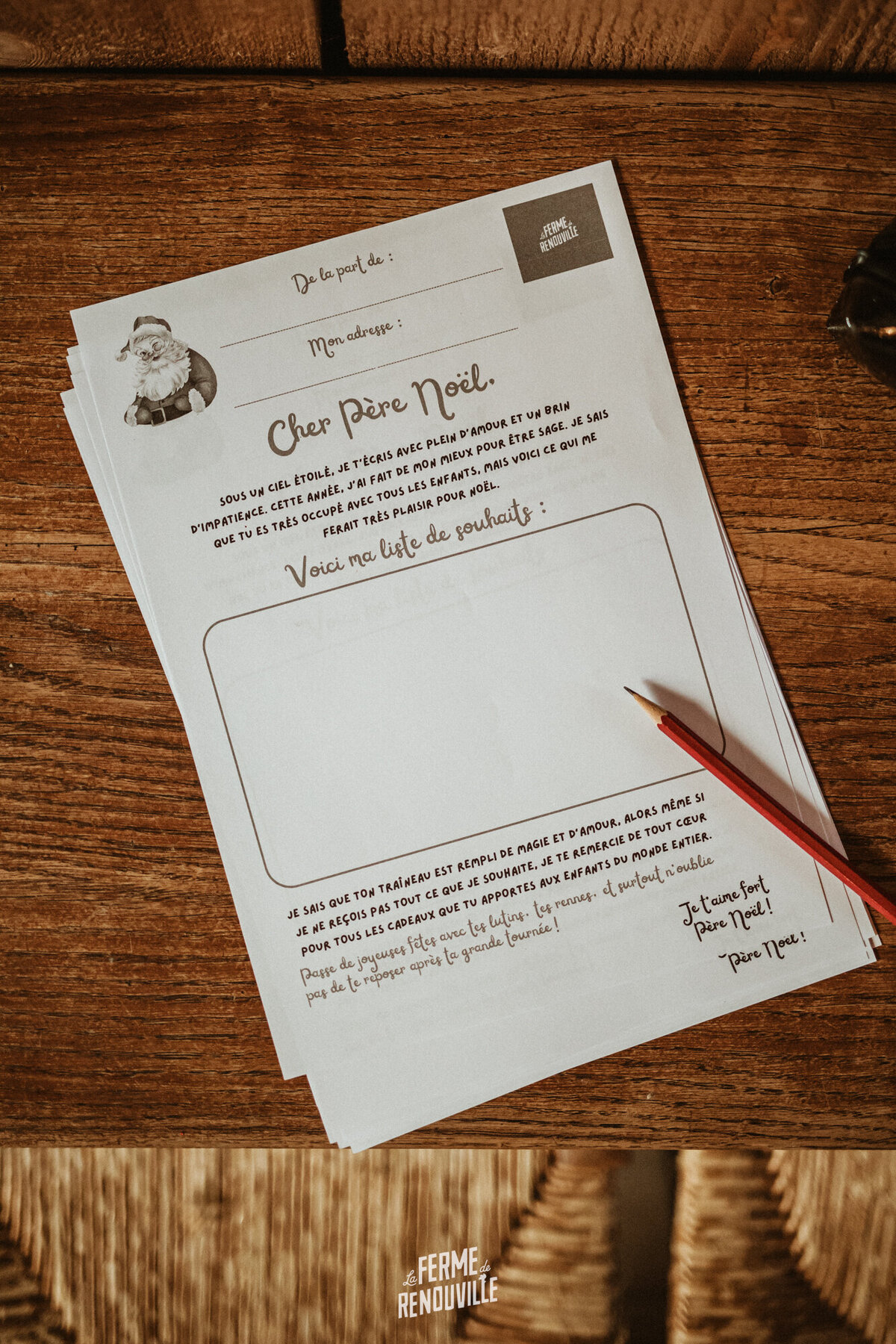 Lettre au Père Noël salon de thé Vicq sur Mer