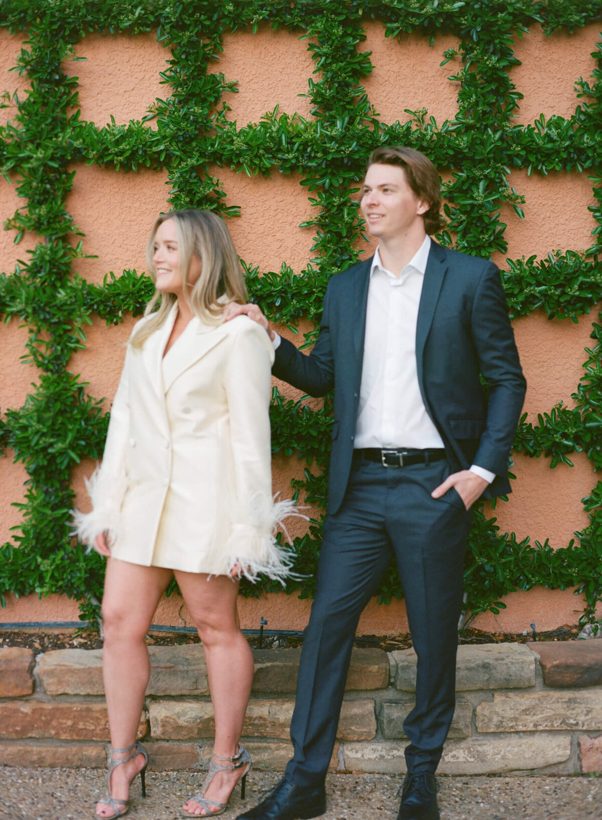 A wedding engagement photo session in Dallas Texas