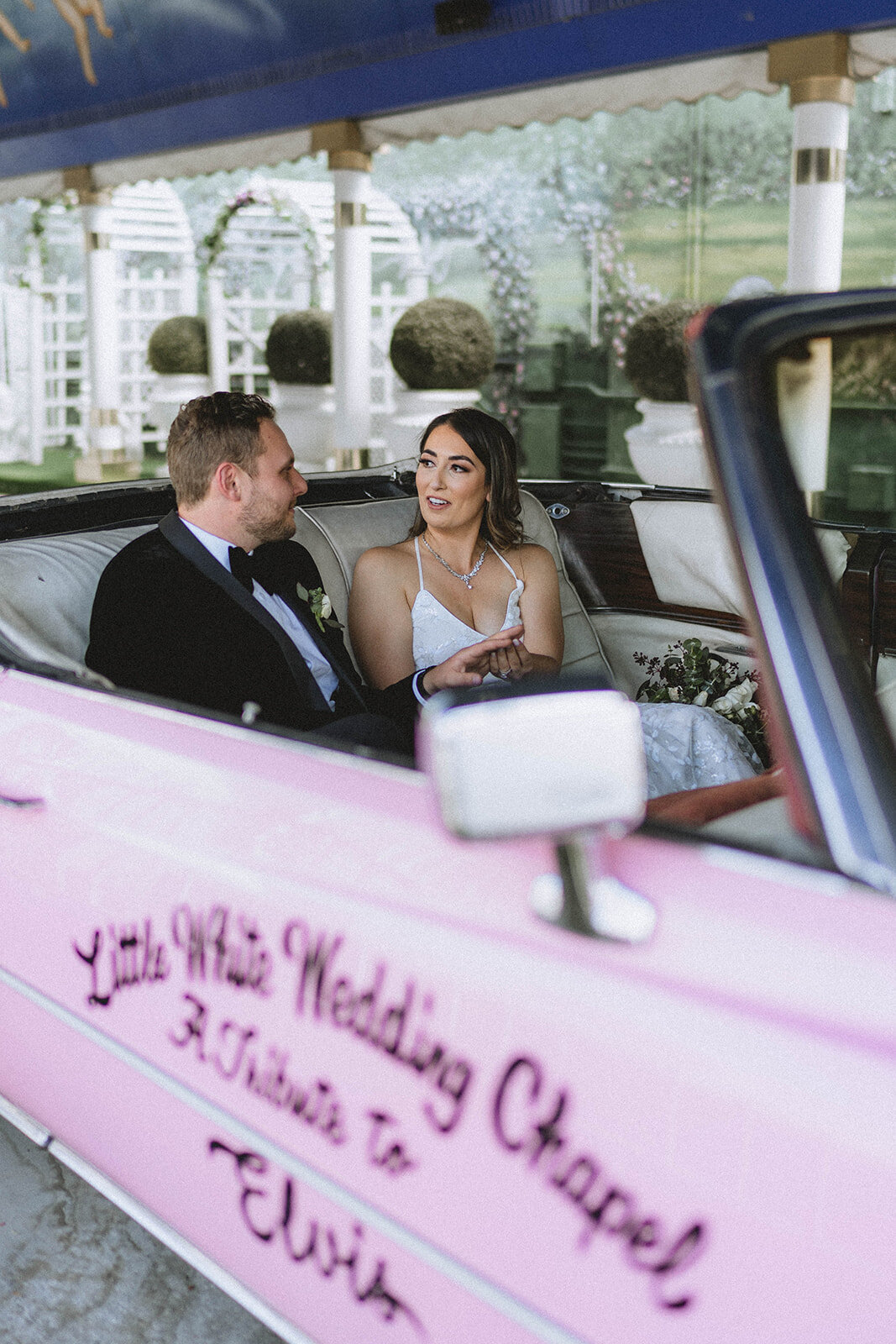 A Little White Chapel Wedding Downtown Las Vegas Elopement Photography Packages Pink Cadilliac-0114