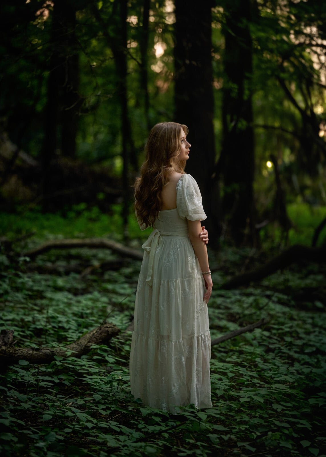Elegant Senior Picture Photographer Captures Timeless Beauty in Woodland Setting-105