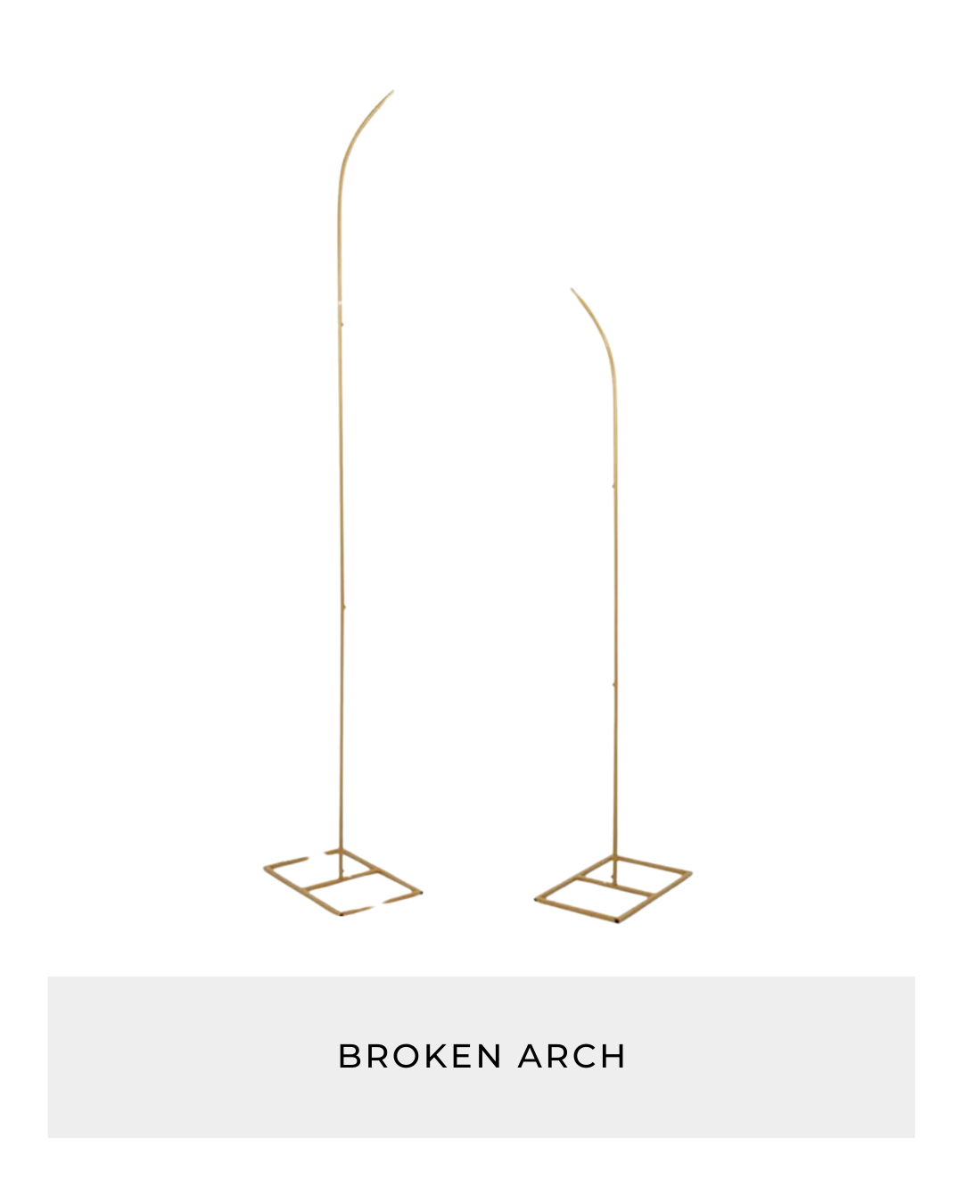 Broken arch columns rental for Weatherford weddings and events by Kendra’s Events