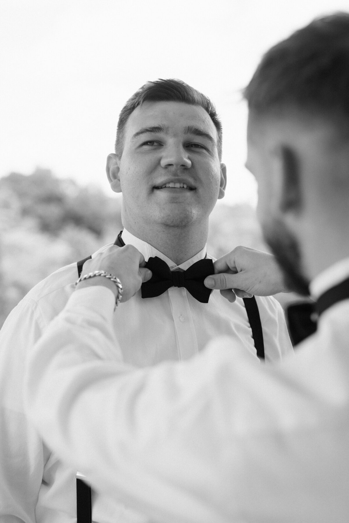 Groom portraits at La Casa Toscana wedding venue