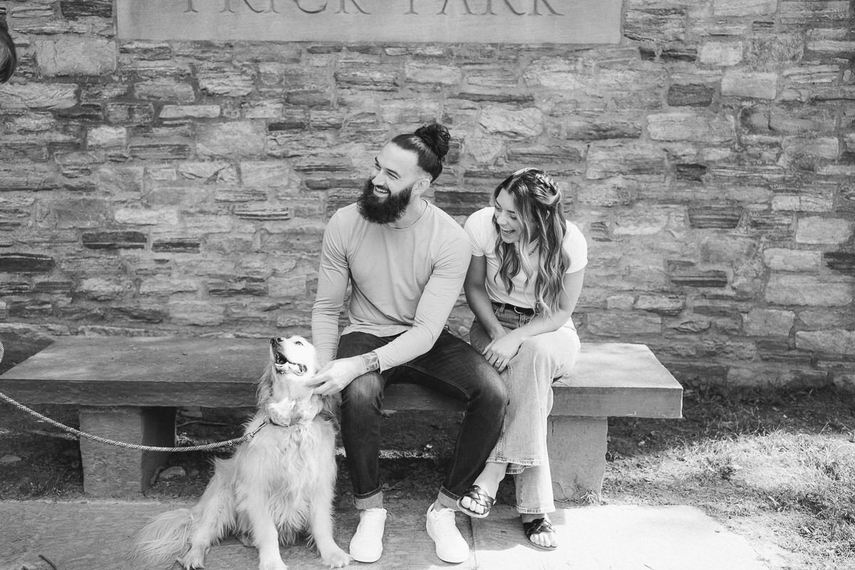 Engagement-couple-with-dog-photo