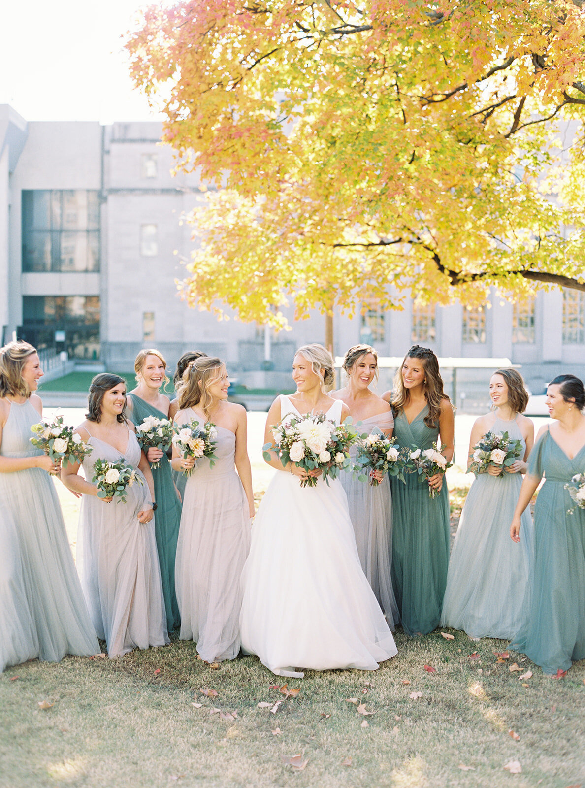 bridal party portraits