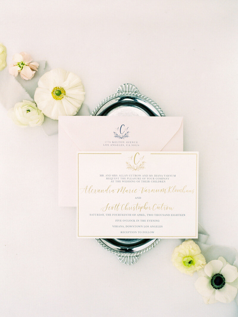 pirouettepaper.com | Wedding Stationery, Signage and Invitations | Pirouette Paper Company | Vibiana Downtown Los Angeles Wedding | Mallory Dawn Photography_ (20)