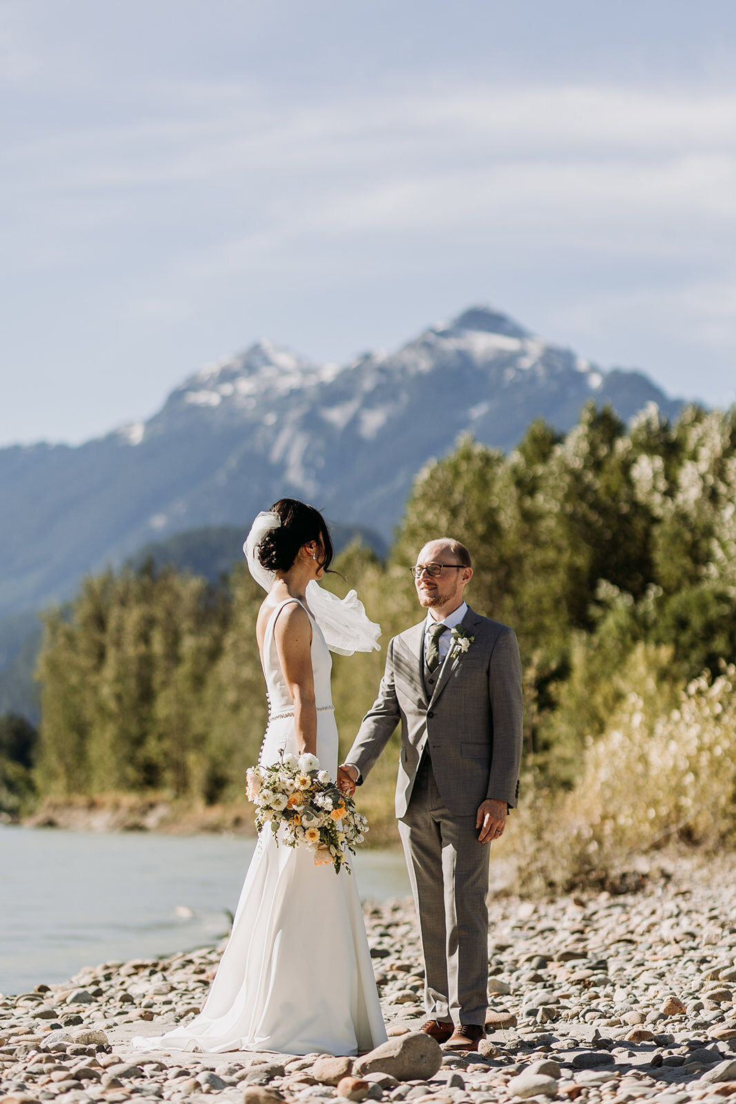 Bride and groom Squamish wedding - Within the Flowers
