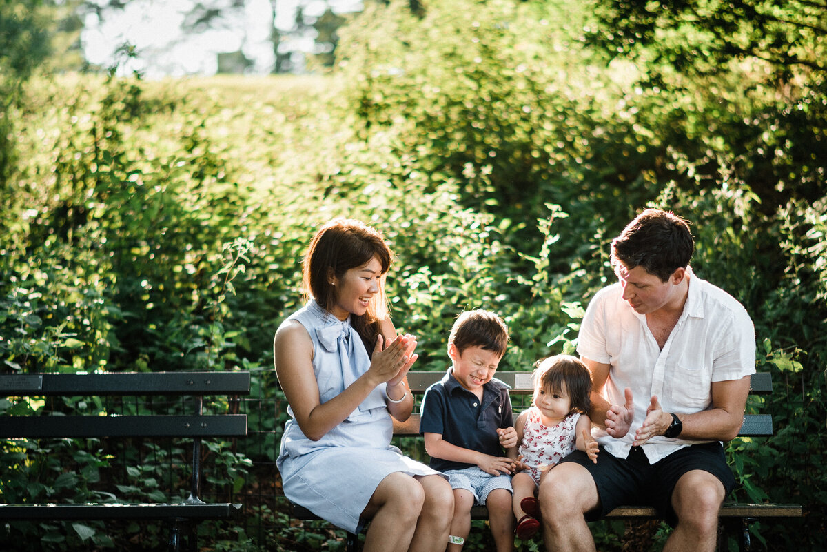 new york city family session taken at central park