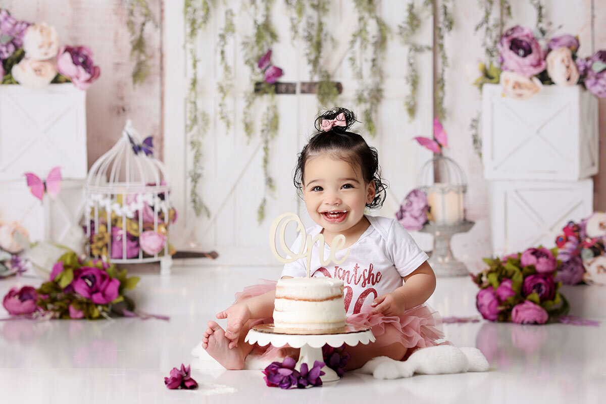 Cake Smash Lisa Yvette Photography Charlotte