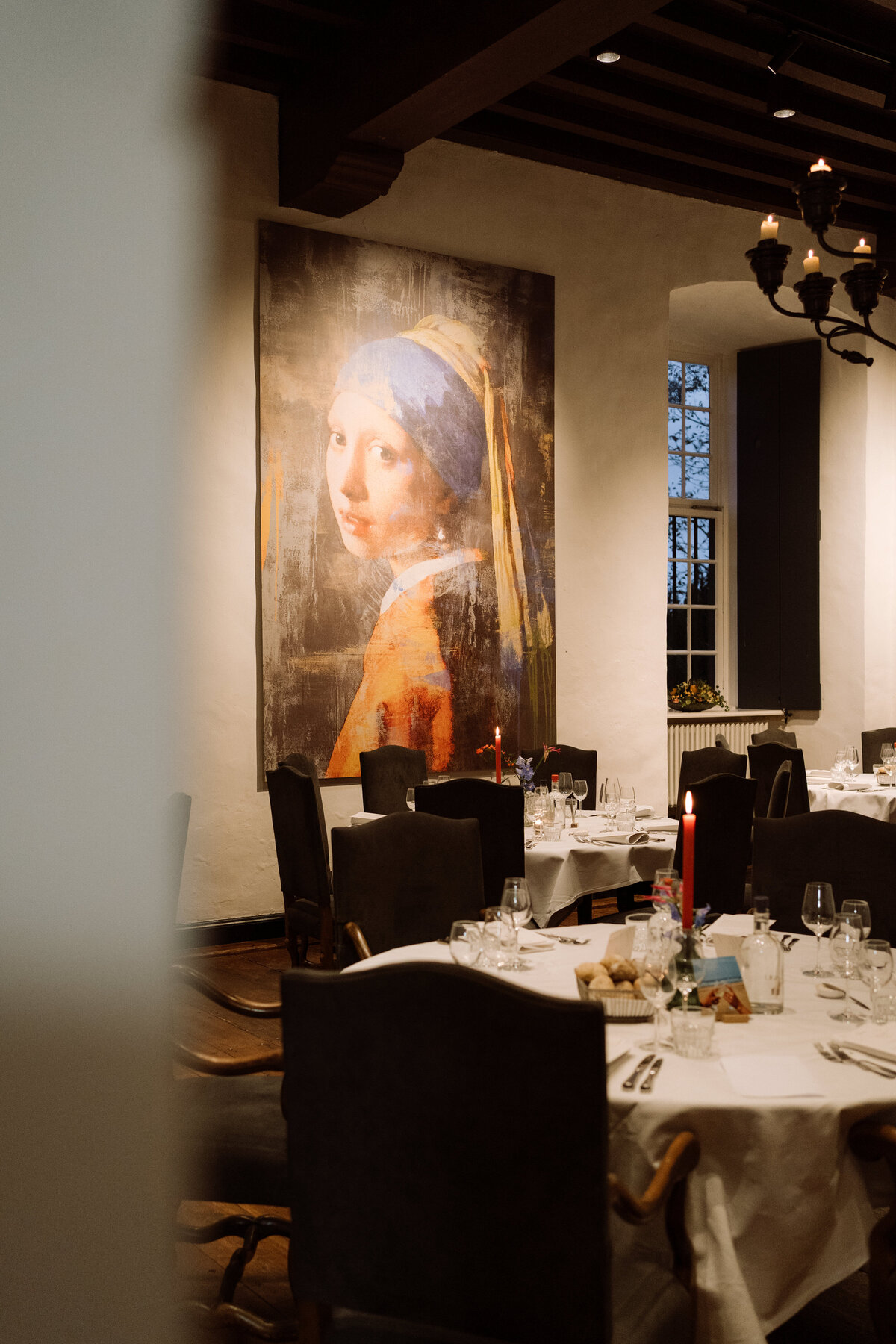 Romantische herfstbruiloft bij Slot Doddendael - diner - tafeldecoratie